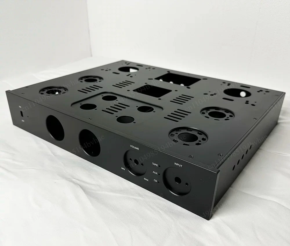 All-Aluminum Push-Pull Chassis - Aluminum Alloy Power Preamp Box, HiFi Audio DIY Chassis