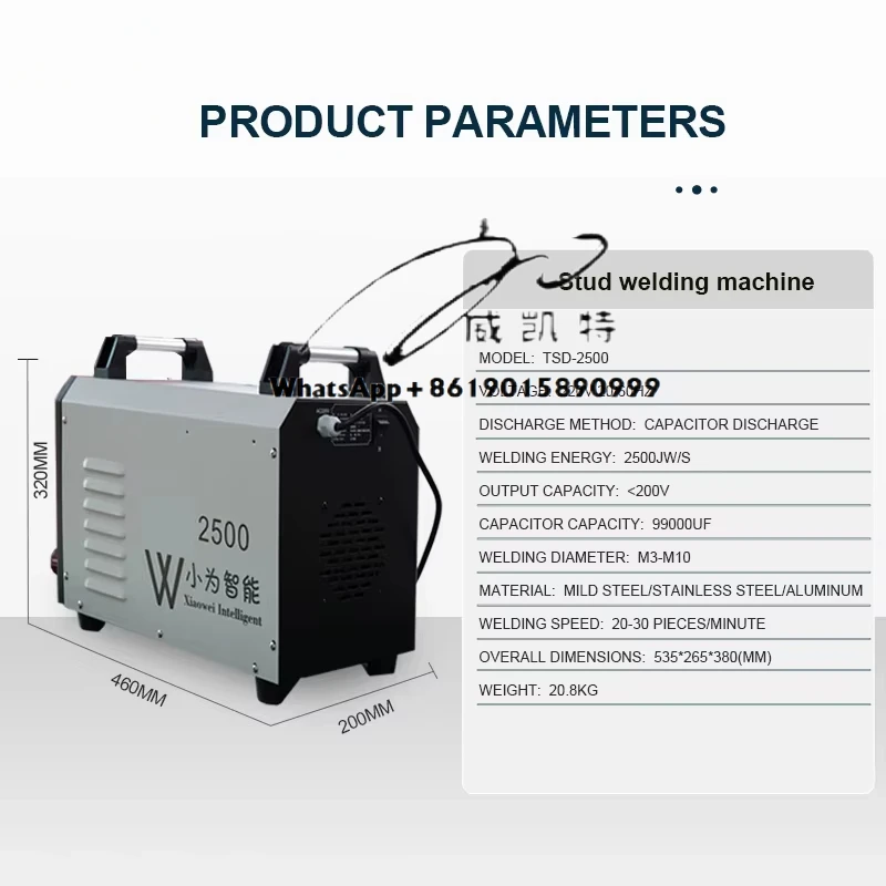 Máquina de solda de arco eficiente Xiaowei com operação manual