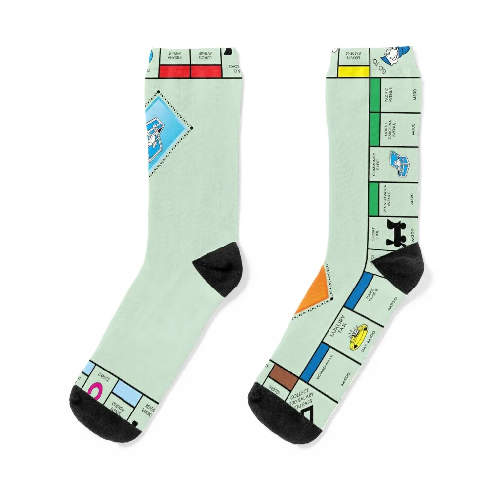 

Board Game Board- monopoly Socks floor crazy custom sports bright garter Socks Men's Women's