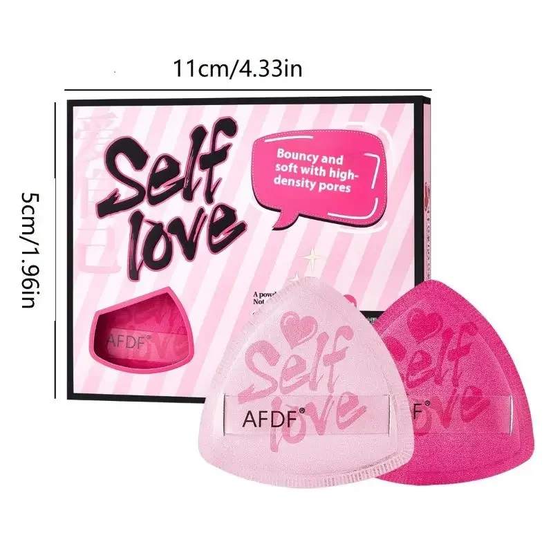 Soft Skin-Friendly Dual-Use Triangle Air Cushion Sponge Makeup Tool Set Compact Puff Sponge For Beauty Makeup