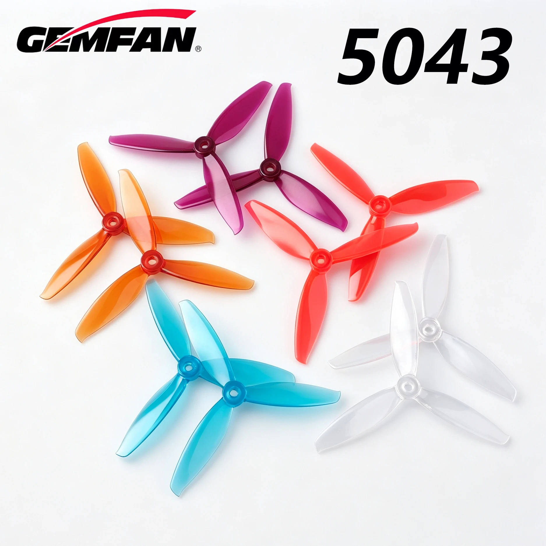 4PCS 2Pair Gemfan Windancer 5043 Propeller T5043C 5x4.3 5inch PC 3Blade CW CCW FPV Propeller For FPV Freestyle Racing Drone