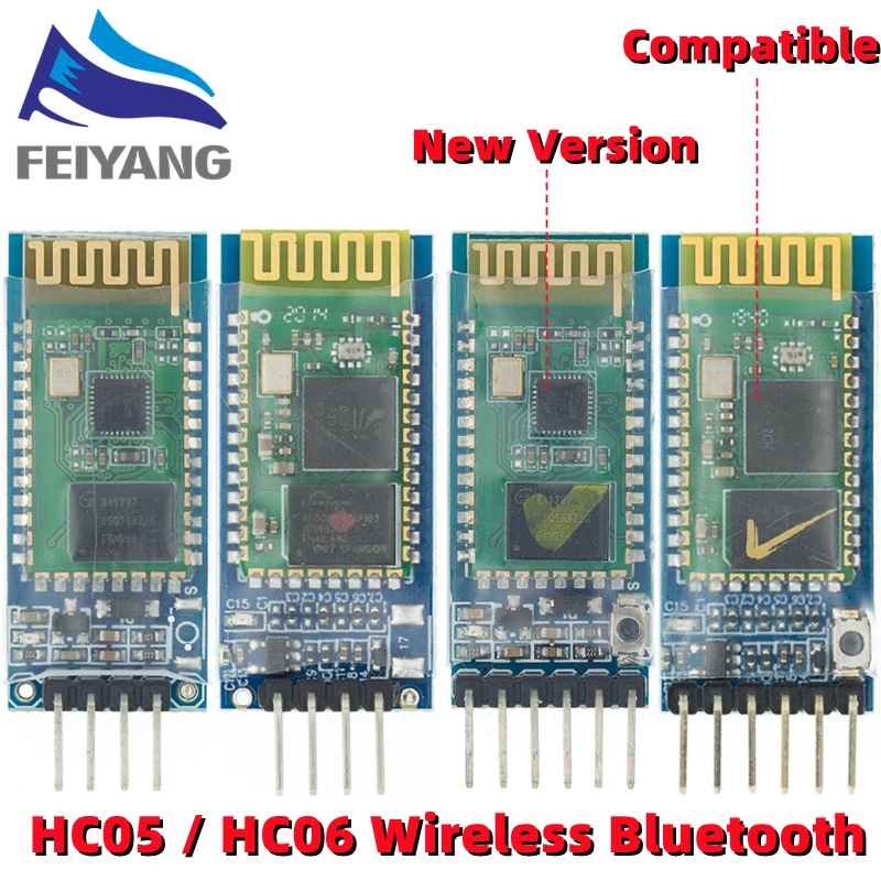 HC-05 HC-06 RF Bezprzewodowy moduł nadawczo-odbiorczy Bluetooth HC05 / HC06 Konwerter i adapter RS232 / TTL na UART dla Arduino