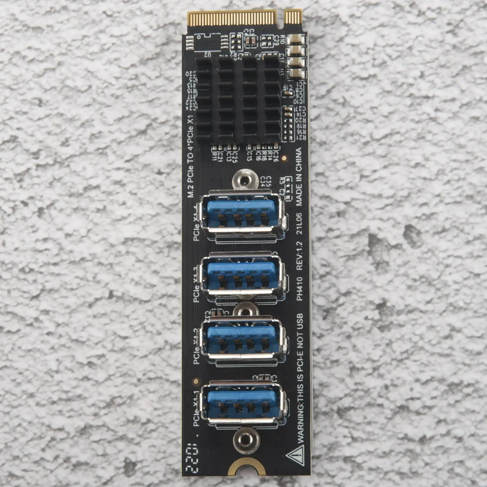 abfking-m2-m-key-pcie-拡張カード-m2-to-pci-e-x1-4-ポート-usb30-グラフィックスカード拡張アダプター-asm1184e-m2-アダプター