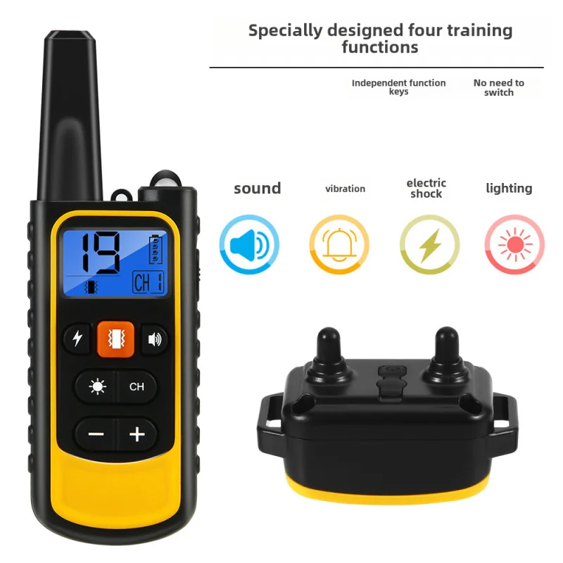 Dog Trainer New Style Remote Control Electric Shock Collar Charging Waterproof Dog Training Item Bark Stopper Factory