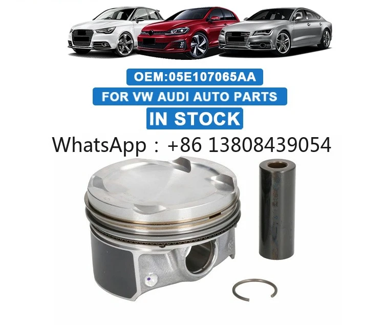 05E107065E 05E107065AA Auto Engine Piston With Ring for Audi VW EA211 1.5L