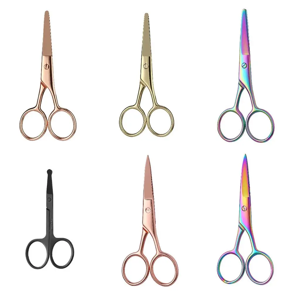 Cuticle Nipper Face Hair Removal Nose Hair Scissor Nail Cuticle Nipper Scissors Eyebrow Trimmer Brow Clipper Makeup Scissors