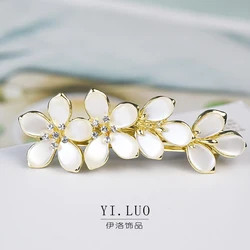 Women Headwear Metal Cute Hair Clip Flower Hair Barrettes barette cheveux femme Fahion Rhinestone Hair Accessories For Women