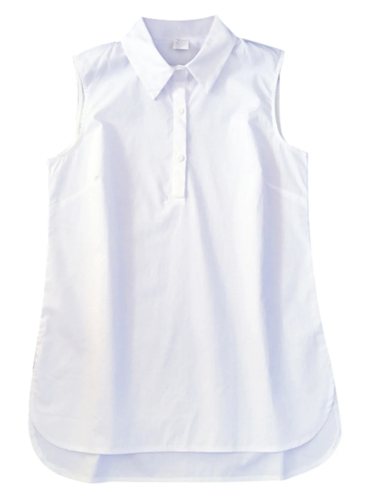 بلوزة بيضاء من irt بطبقة أساسية لربيع وخريف المرأة ملابس داخلية بياقة كبيرة الحجم بلوزة كورية Sle Commut... #4