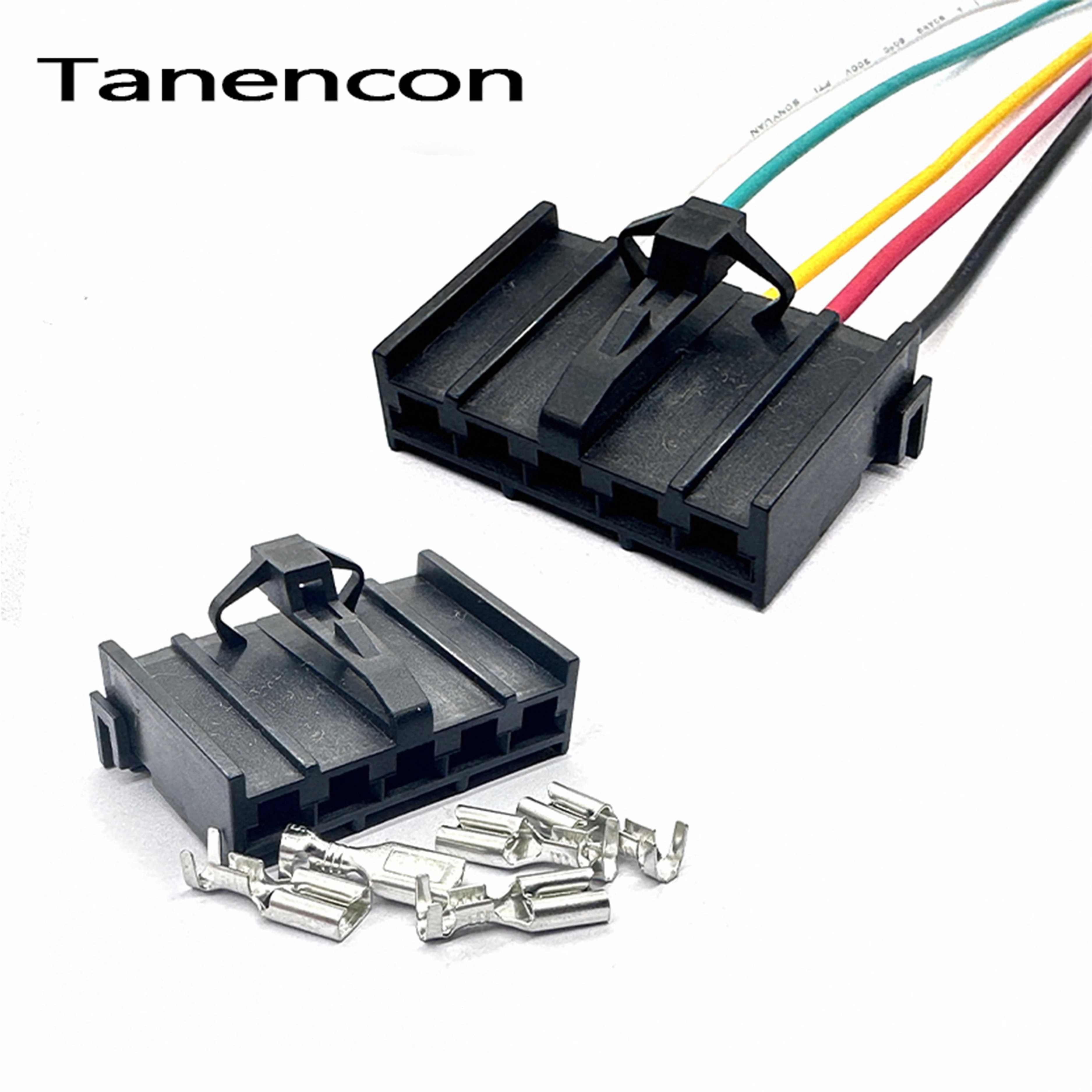 1 Set 5 Pin female 4.8mm Harness Connector Auto Wire Plug Air Conditioning Control Panel Harness Socket DJ7052A-4.8-21