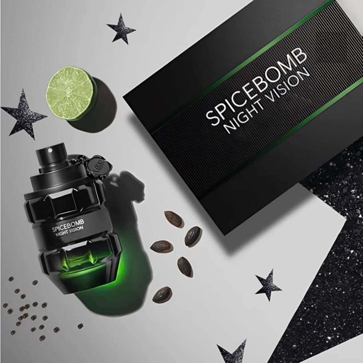 Spicebomb Nightvision Eau de Toilette - Cálido, Picante y Fresco - Colonia para Hombre