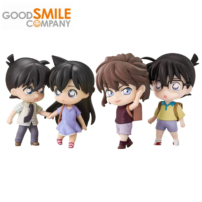 

Good Smile Original Qset DETECTIVE CONAN Shinichi Kudo Ran Mori Ai Haibara Conan Edogawa Anime Action Figures Toys Kids Gift