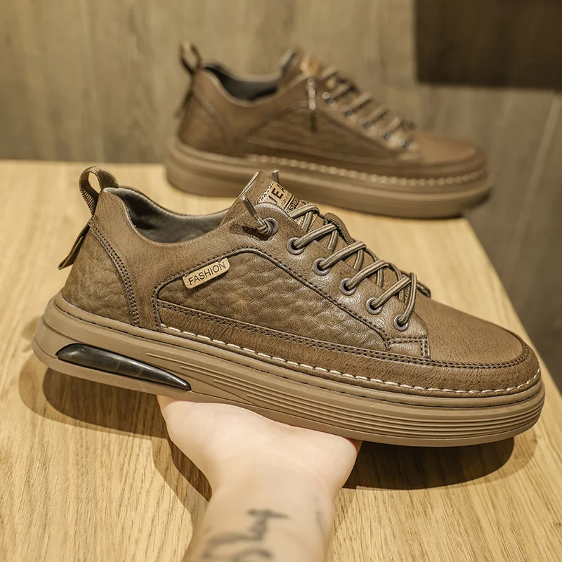 

Summer Classic Men's Genuine Leather Shoes Thick Soled Shoes Casual Shoes High-quality Men's Oxford Shoe Outdoor Sports Shoes