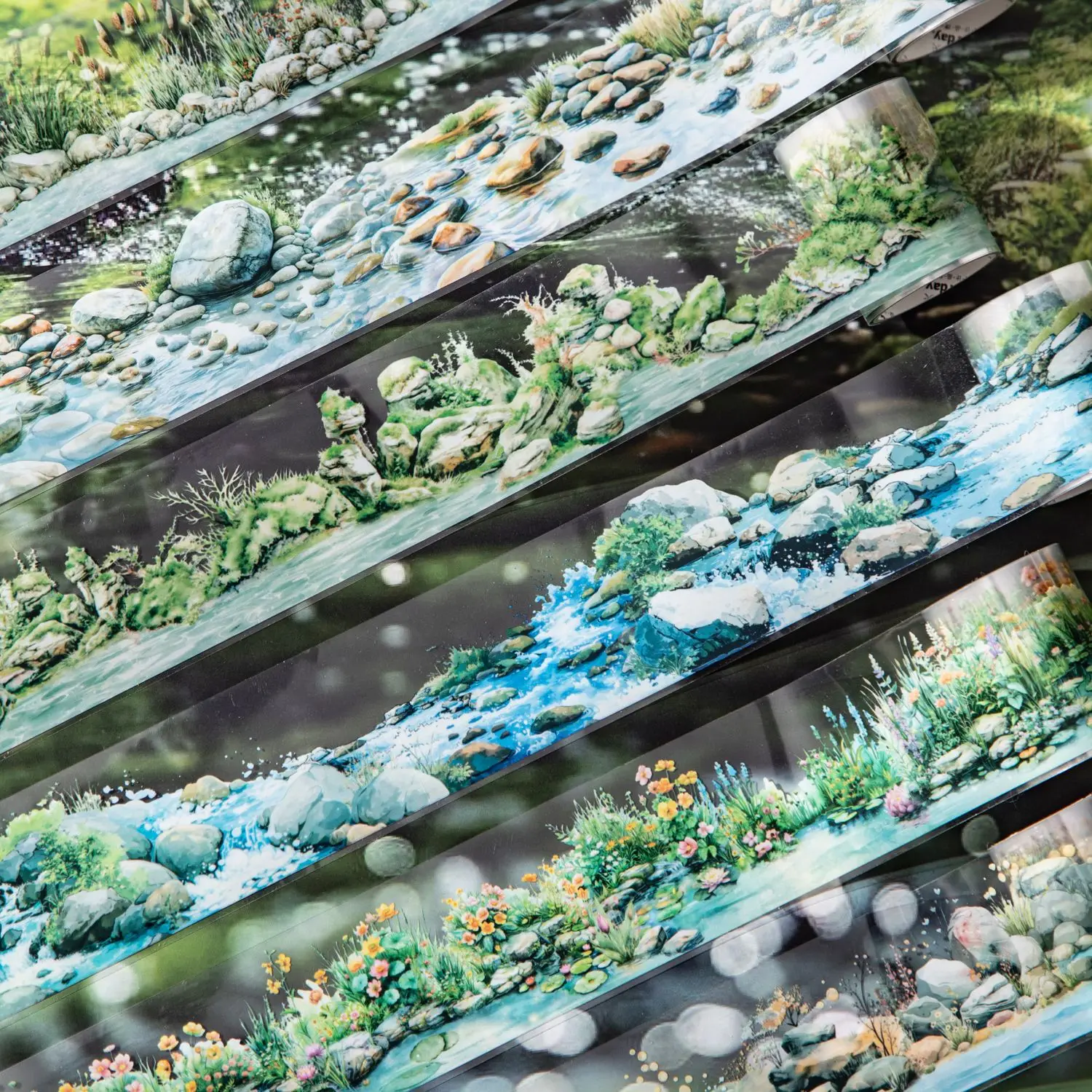 

1 шт./лот, декоративные клейкие ленты на банках Seine River Junk Journal, японские маскирующие наклейки для скрапбукинга