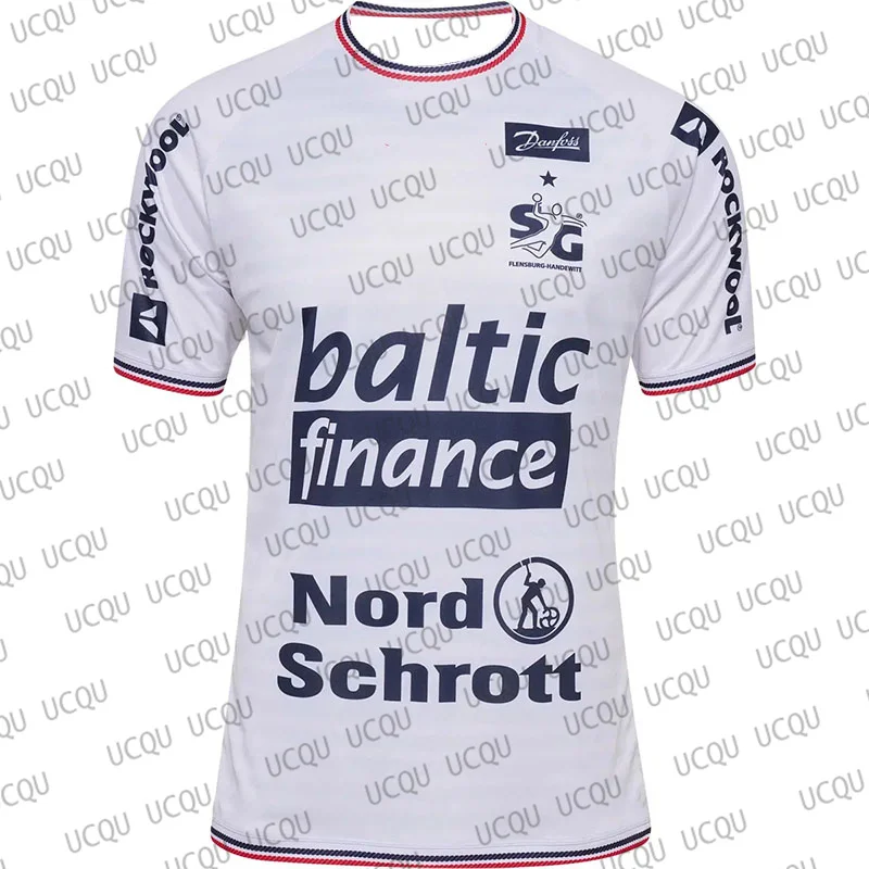 2025 SG Flensburg-Handewitt Hjemmebanetrøje Handball Jersey Fashion Casual Oversize Sport Short Sleeve Adult Quick Dry Tshirt