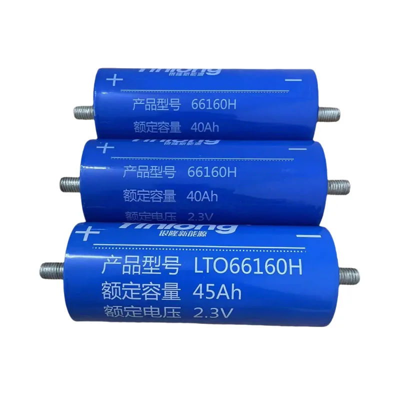 100% Original Yinlong 66160 2.3V 40A-45Ah LTO Lithium Titanate Battery 10C Discharge DIY 12V 24V Car Audio SOLAR SYSTEM Tax Free