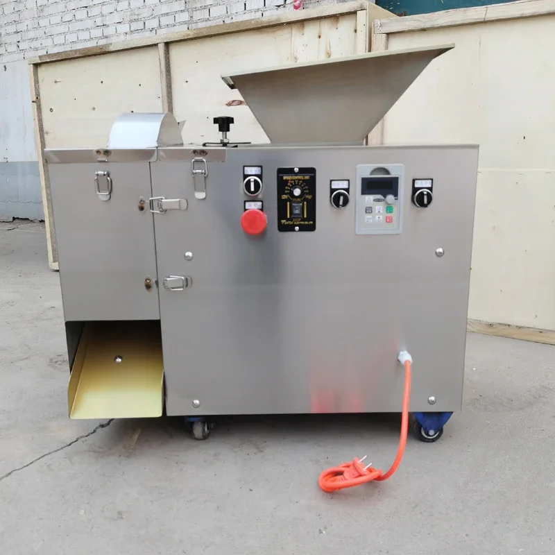 قطاعة العجين الكهربائية التجارية والمستديرة/آلة تقسيم العجين الصغيرة/آلة صنع كعكة البخار لمتجر الخبز البيتزا والخبز #3