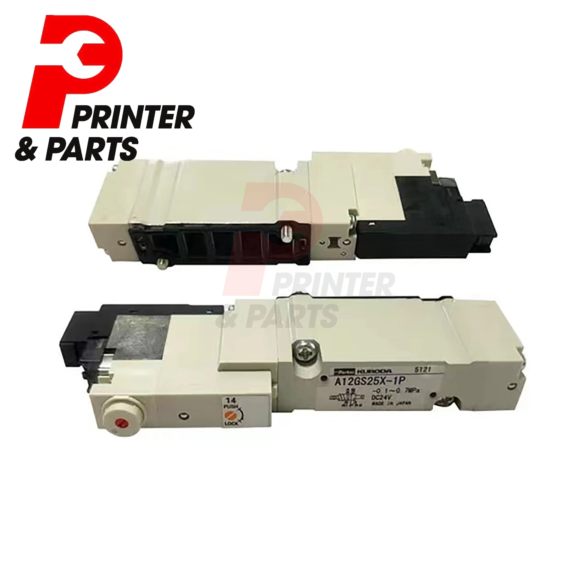 2 pieces Komori  A12GS25X-1P-S Komori LS40 G40 Solenoid Valve 3Z05202060 Valve 3Z0-5202-060 Offset Printing Machine Spare Parts