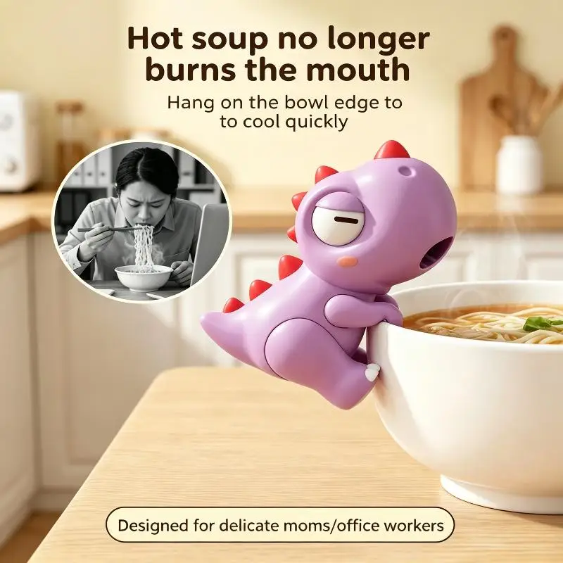 Hot Portable Food Cooling Fan For Cup & Bowl Cute Elephant Mini Desk Fan For Quick Coffee Soup Noodle Cooling Office Home Gadget