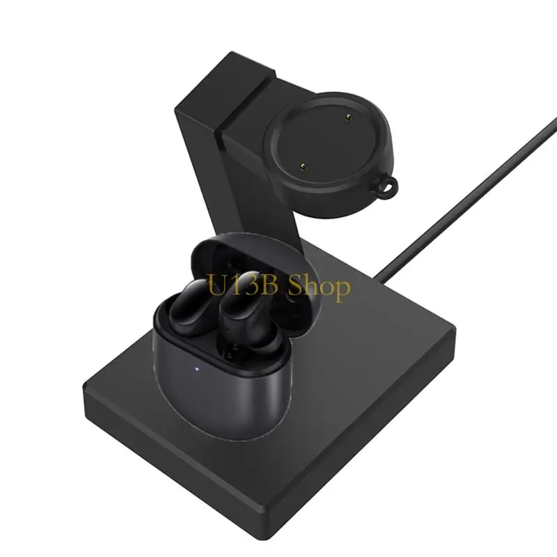 U13B لـ Watch Headphone 2 في 1 شاحن مغناطيسي USB 120 سم كابل لشحن Huamiamazfit GTR3 GTS3