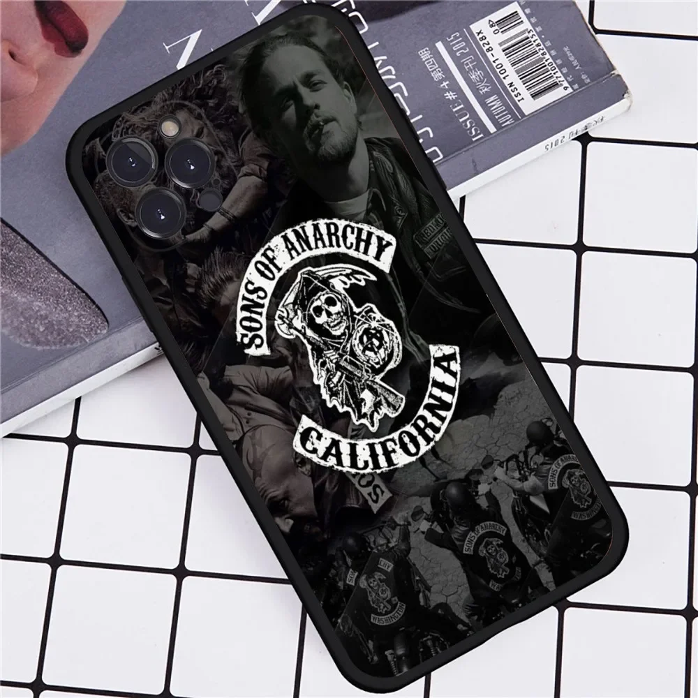 Sons of Anarchy Phone Case for iPhone 15 8 7 6 6S Plus X SE 2020 XR XS 14 11 12 13 Mini Pro Max Mobile Case