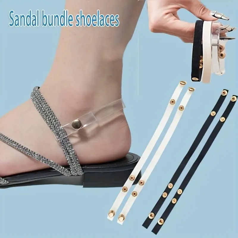 Invisible Heel Band for Women Anti Slip No Drop Heel Straps Adjustable Transparent Shoe Lace Comfort Secure High Heels Accessory