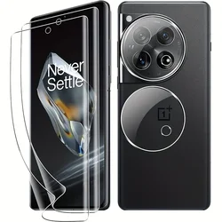 For OnePlus 12 Screen Protector For OnePlus 12R TPU Film With Camera Lens Protector  Anti-Scratch Case Friendly Protective Glass