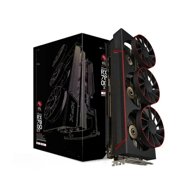 new XFX Quicksilver AMD Radeon RX 7800 XT Magnetic Air Gaming Graphics Card white gaming speed graphics card  video card