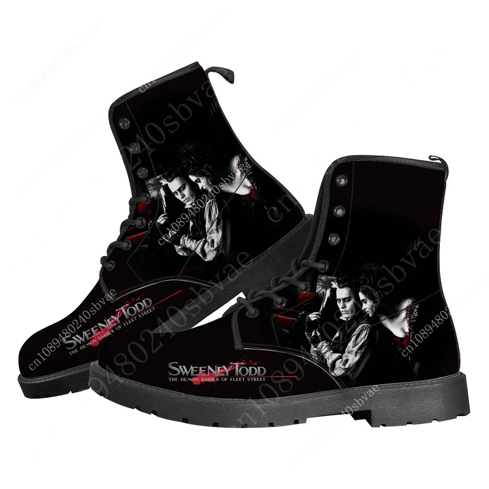 Sweeney Todd The Demon Barber of Fleet Street Boots Mens Womens Teenager Shoes Casual Boot Outdoor High Quality Customize Shoe