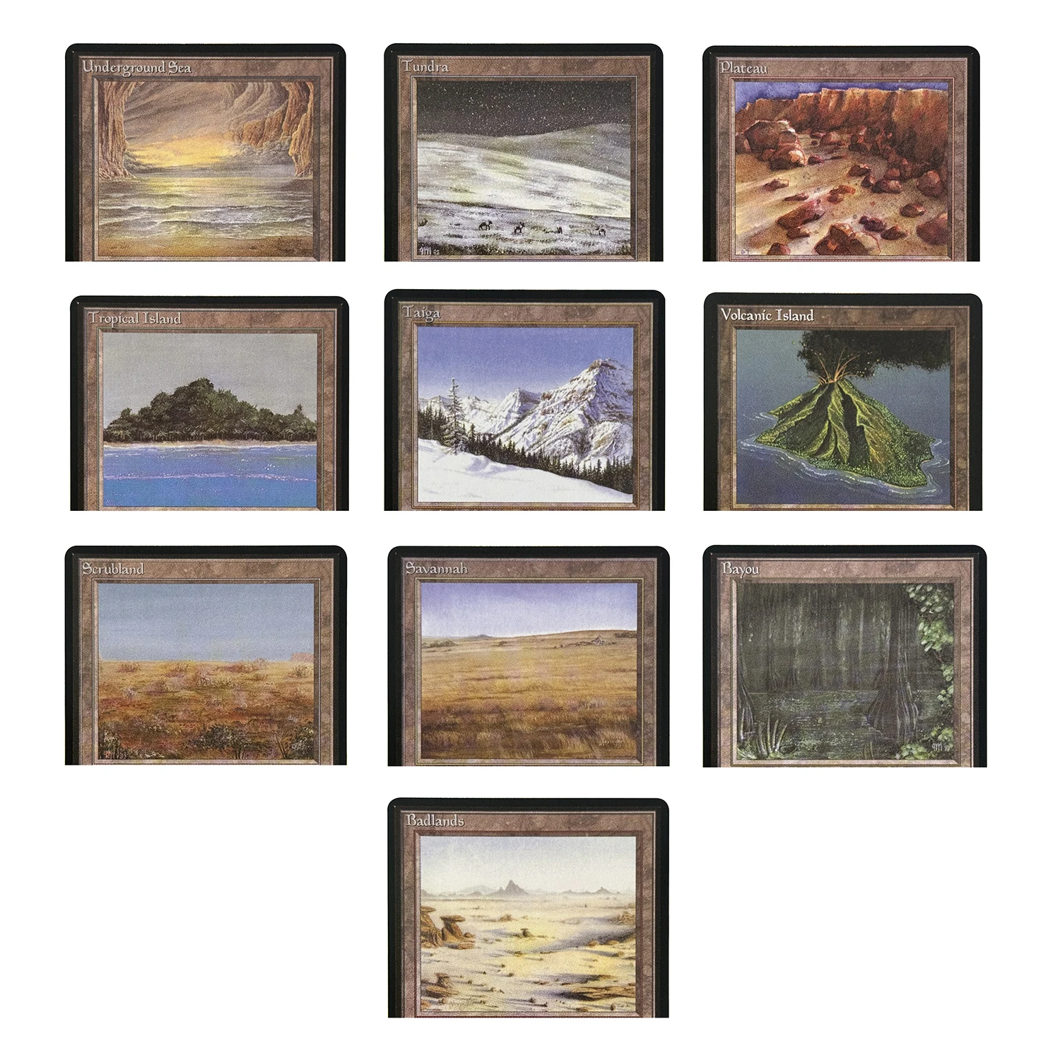 TCG لتقوم بها بنفسك بطاقات عادية بيتا المنقحة البركاني بايو تايغا سافانا تندرا تحت الأرض هدايا بطاقة هومنايد #1