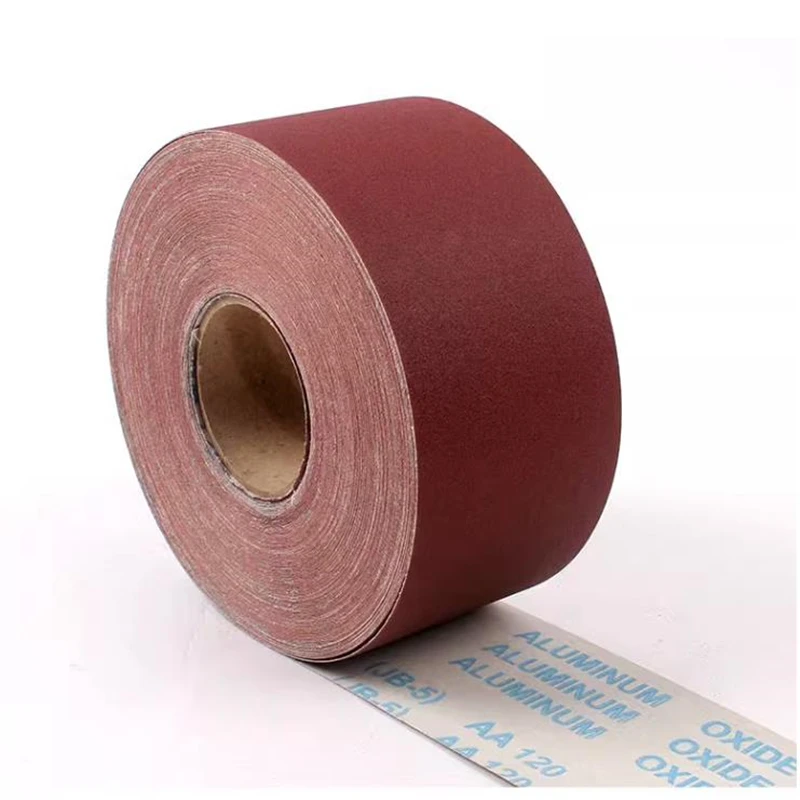 Carta vetrata 10cm di larghezza rotolo di carta abrasiva JB-5 strumenti per levigatura abrasiva rivestiti con lucidatura a parete in metallo