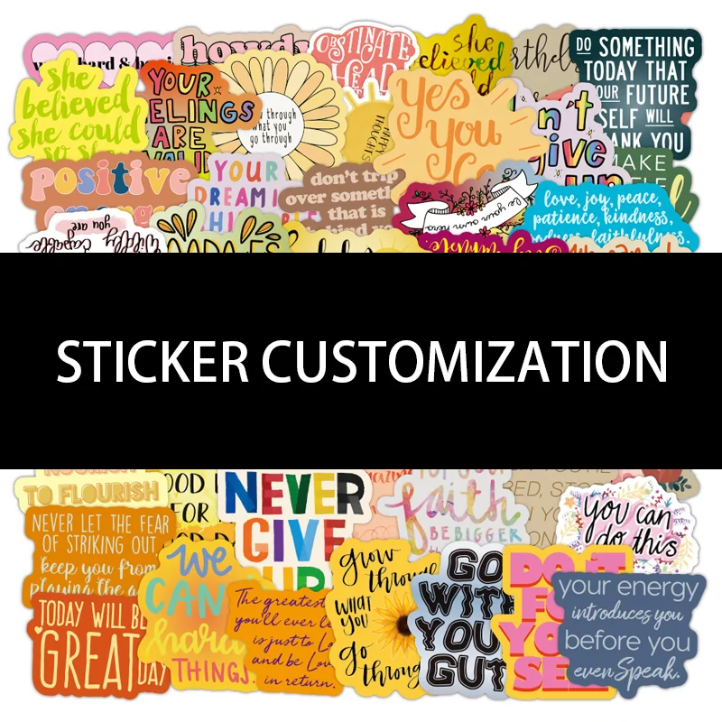 500PCS PVC Waterproof Stickers Custom Stickers and Customized Logo Wedding Birthday Gift Box Stickers Design Your Own Stickers