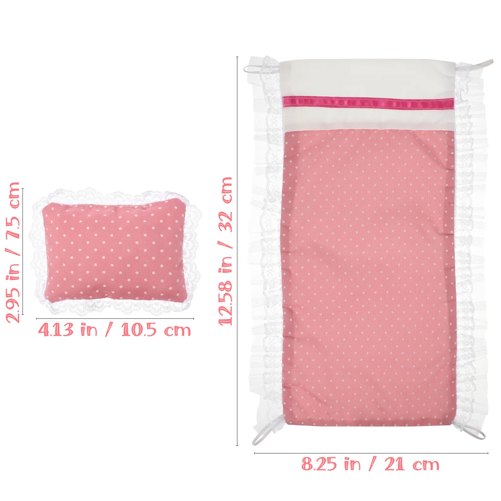 مجموعة واحدة من ملاءات السرير المصغرة، قماش غير مسيل للدموع يناسب سرير صغير قياسي، يخلق مشهد غرفة نوم نابض بالحياة، غرفة نوم منزلية صغيرة