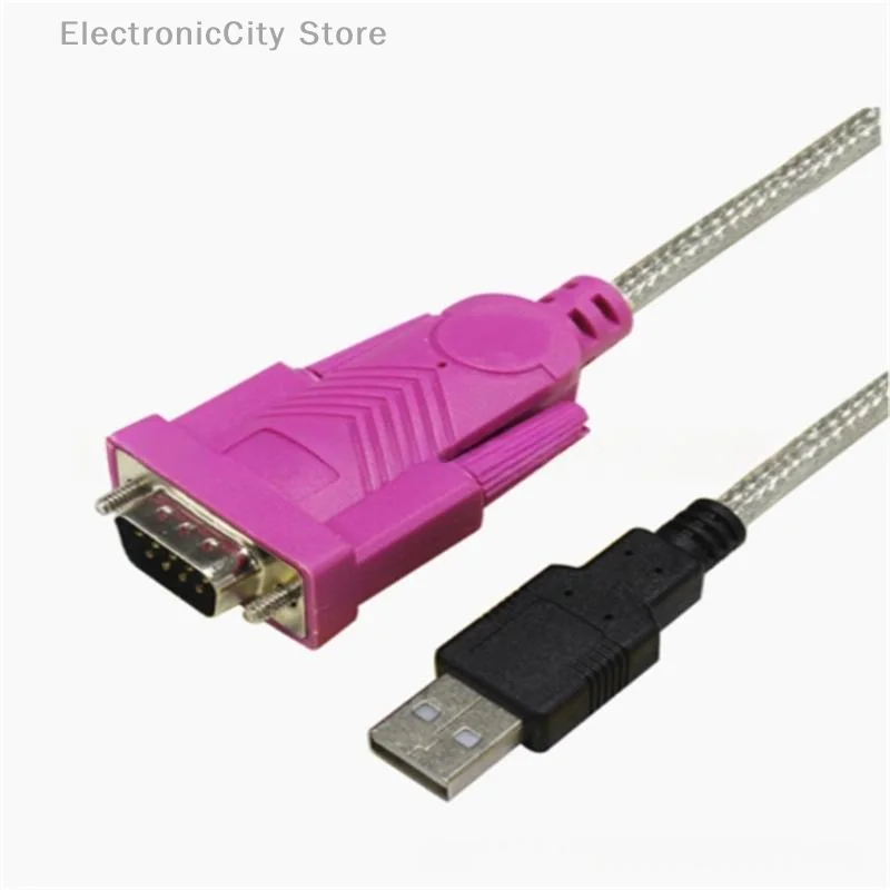 

1Pcs 9-pin Shielding High Speed Data Scanner USB To RS232 DB9 Serial Cable Transmission Dual Chip Computer Printer