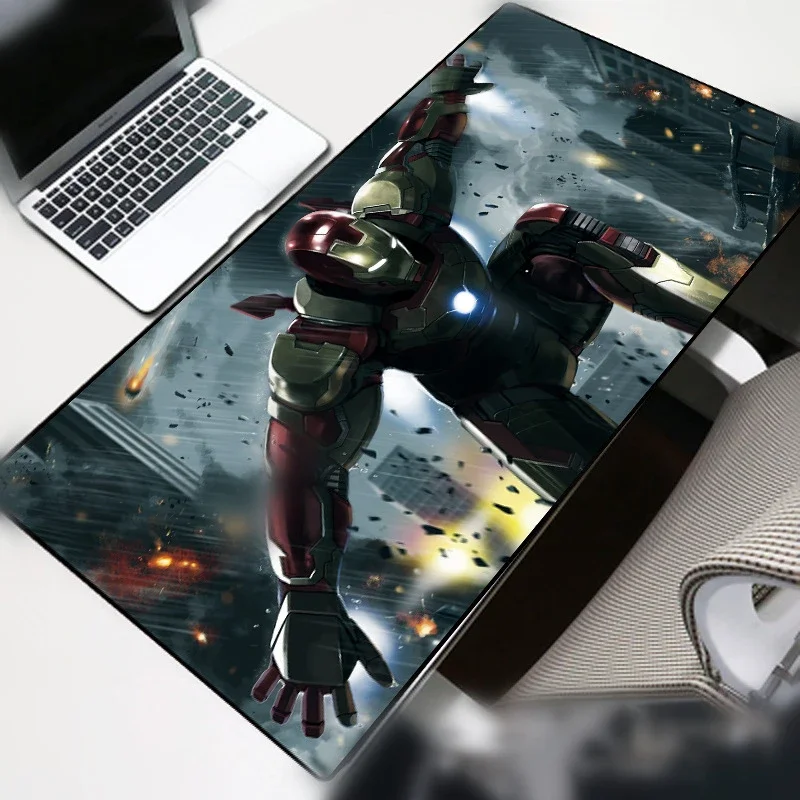 70x30cm Large Mouse Pad Gamer Waterproof  Iron man Desk Mat Computer Mousepad Keyboard Table Cover birthday Gift drawer liner