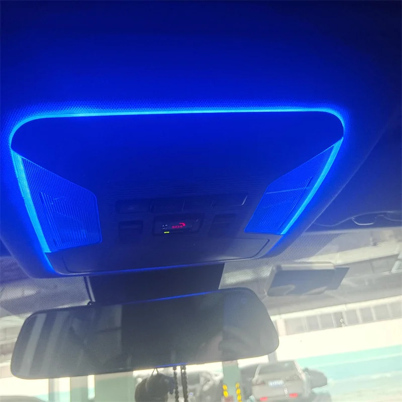 

LED Atmosphere Lights Ice Blue Car Interior Decorative Lamp For Toyota RAV4 XA50 2019 2020 2021 2022 2023 Roof reading light