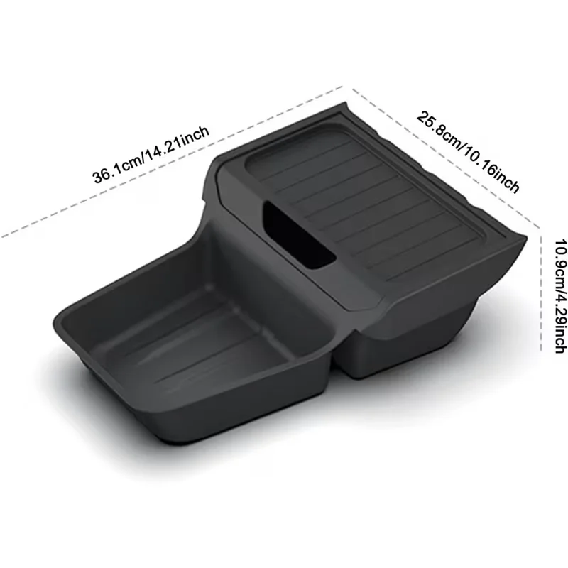 2026 für Tesla Model Y Standard Mittelkonsolen-Ablage Armlehnen-Aufbewahrungsbox Innenzubehör Matte – Detail 5