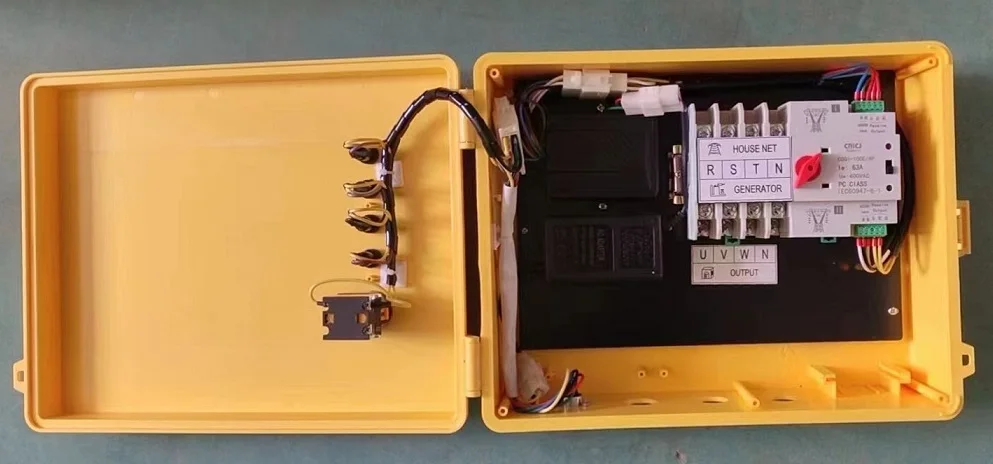 Imagem -02 - Envio Rápido Pinos 10kw Ats Monofásico 220v Controlador de Gerador Diesel Sistema de Partida Automática Função de Parada de Partida Automática