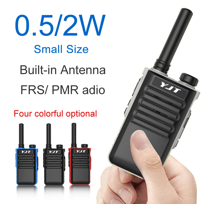 

YJT K5 2W Handy FM UHF Radio Walkie Talkie 2Km Portable Talkie Walkie For Restaurant Hotel