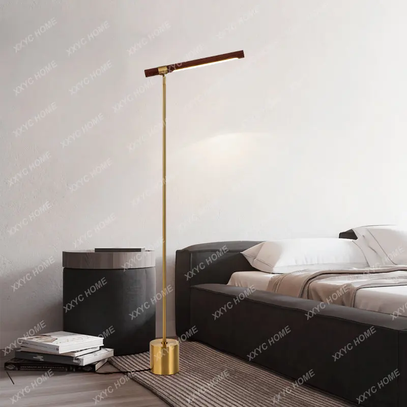 

Wood LED Floor Lamp Modern minimalist replica lamp designer led living room decoration bedside vertical loft floor lamp