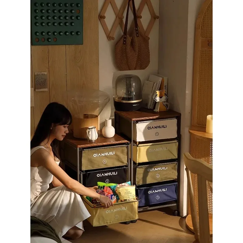 Snack rack trolley storage side cabinetTools and supplies