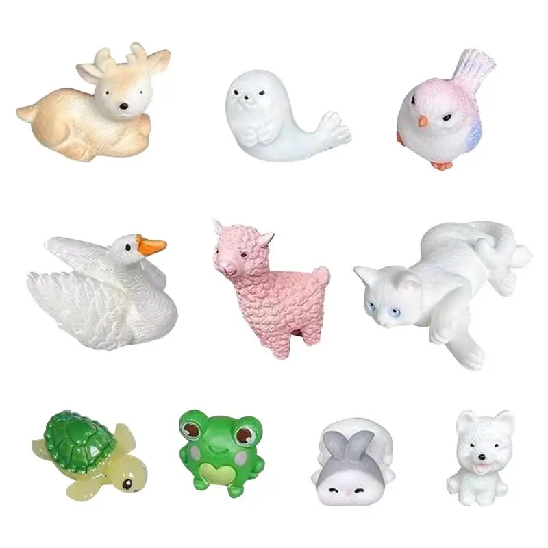 Tiny Animal Figurines Little Animals Figurines Miniature Toy Bulk Portable Landscape Accessories Realistic Tiny Miniature Toy