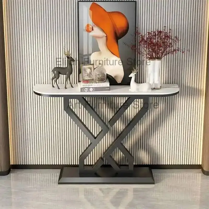 

White Vintage Side Table Modern Glamour Minimalist Storage Cabinet Arcade Bedroom Luxury Recibidor Mueble Entrada Home Furniture