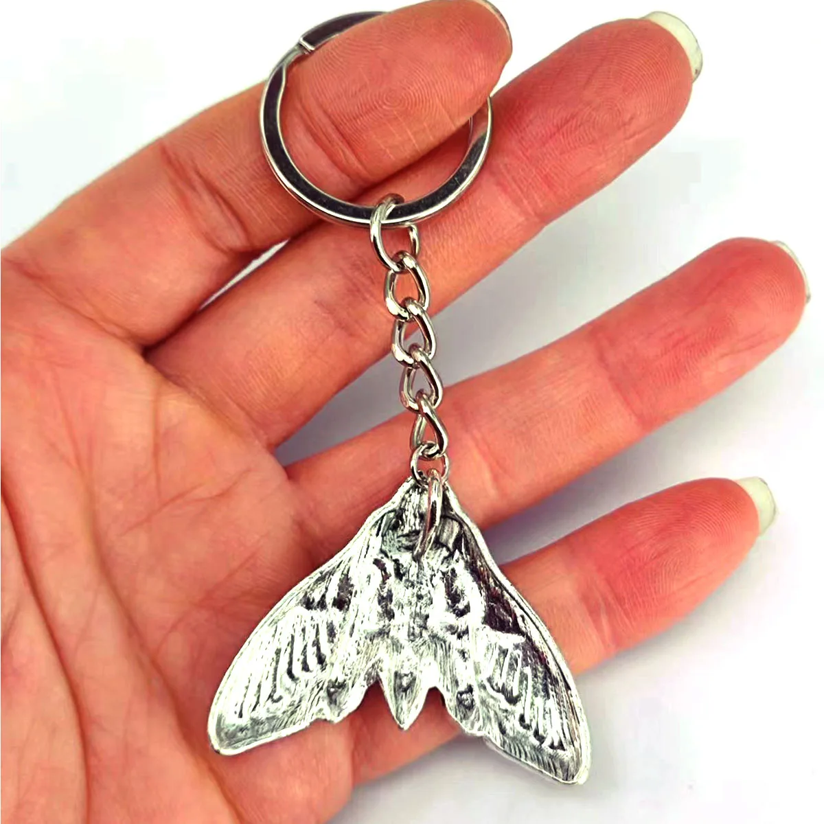 new Animal moth skull head keychain for women man gift