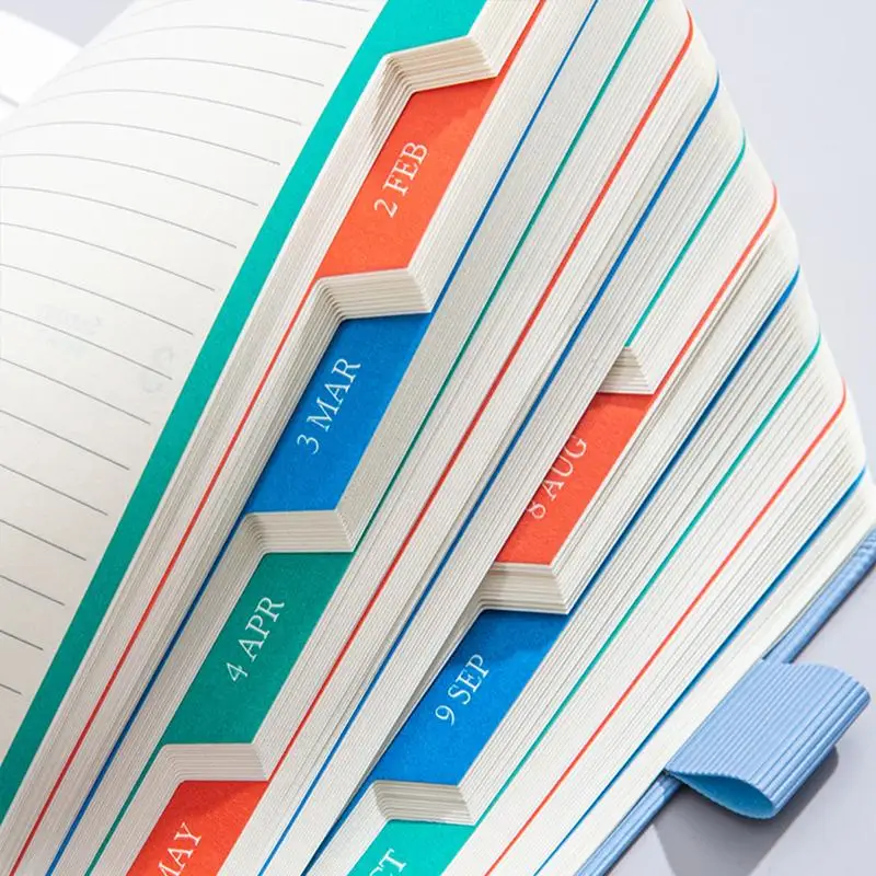 New 2027 Zodiac Pattern Embossed Planner Notebook With Elastic Strap Pen Loop For Daily Schedule Office Study