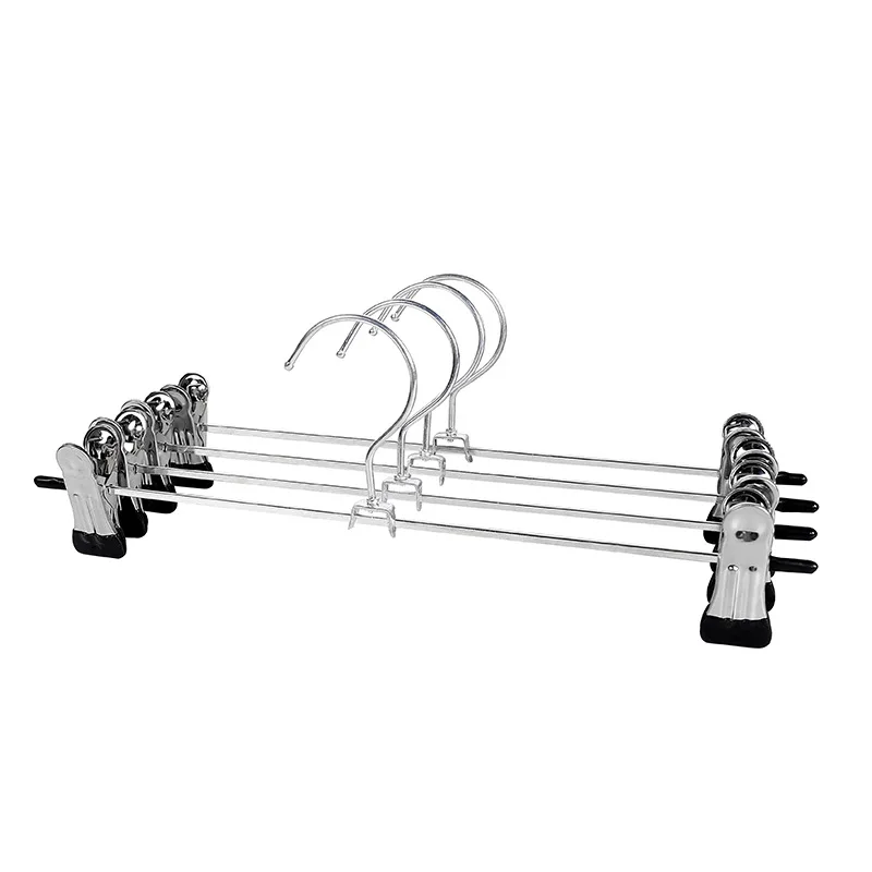 5-20pcs Stainless Steel Trouser Hanger Pants Organizer Drying Clothes  Clip Underwear Skirt Socks Storage Wardrobe