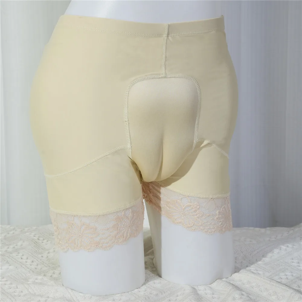 Men Sissy Hiding Gaff Panties for Crossdresser Transgender Fake Vaginal Padded Shaping Underwear Camel Toe Control Boxer Shorts