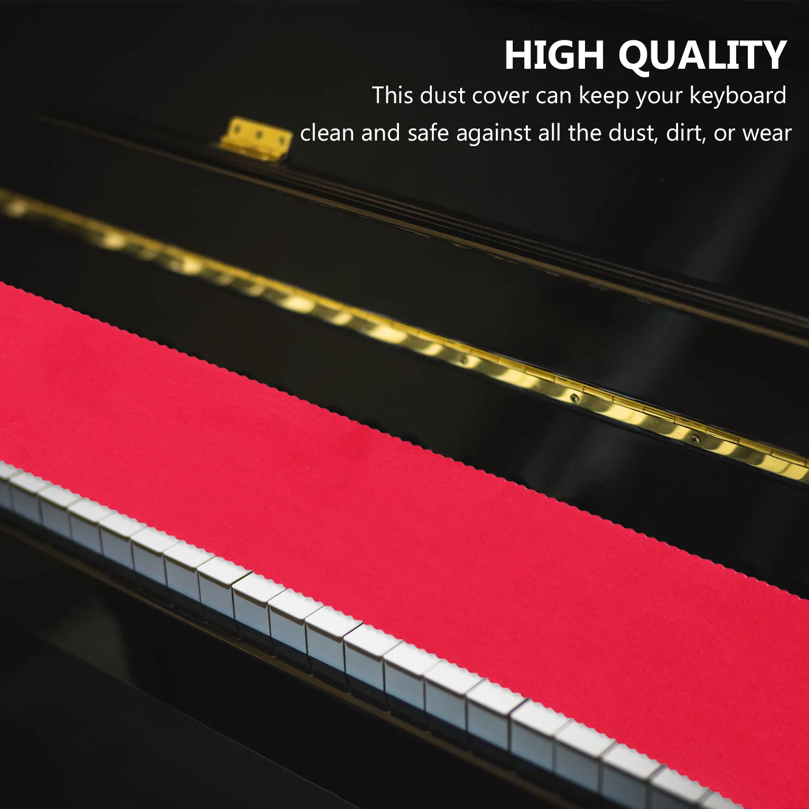 1Pcs Piano Keyboard Cloth Elegant Home Decor Friendly Dust Cover Protects Against Dust Dirt Wear for Professional Personal Use