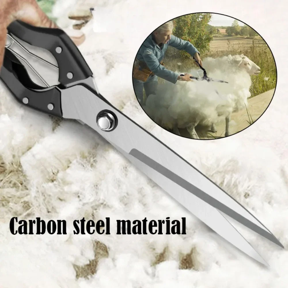 

Spring Sheep Shearing Scissors Professional Multipurpose Scissors Carbon Steel Hand Tools Sewing Household Portable Tools