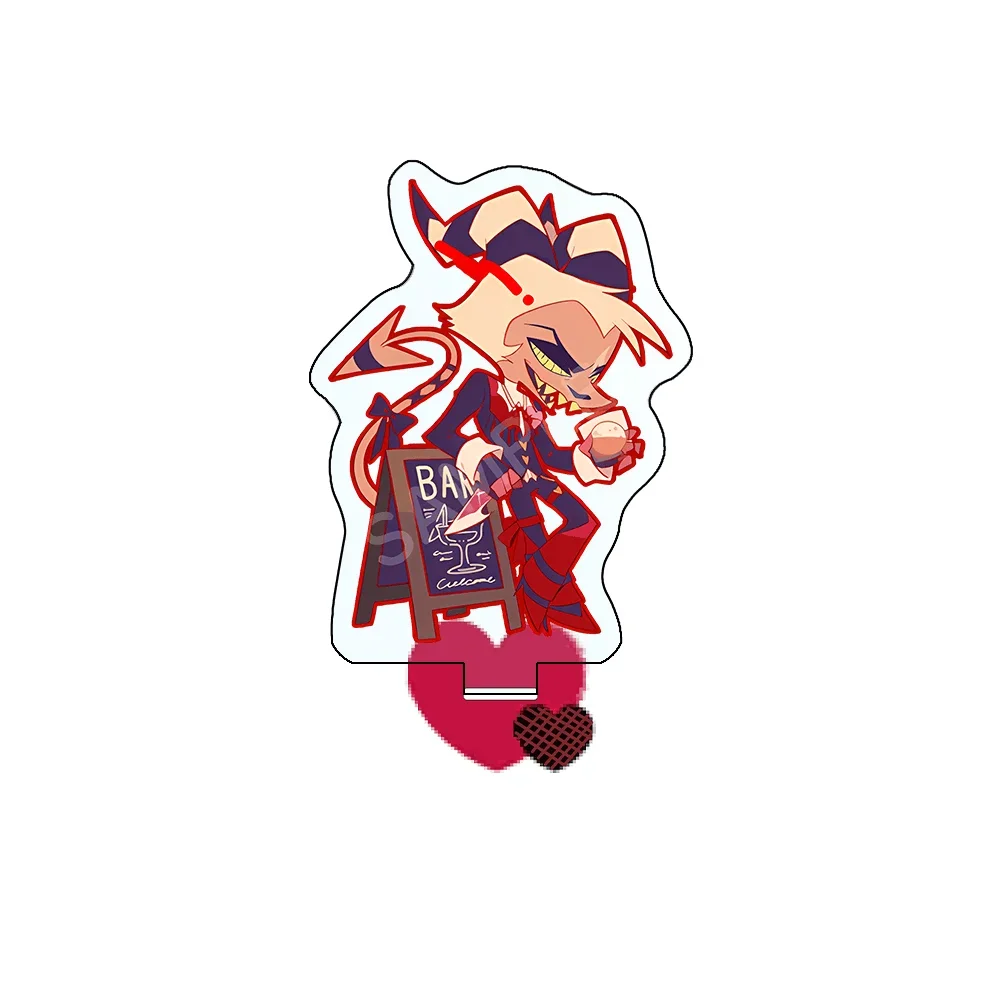 Helluva Boss Hazbin Hotel Loona Fizzarolli Stolas Blitzo 10CM Cute Anime Acrylic Stand Keychain Room Decoration Desk Decor Gifts