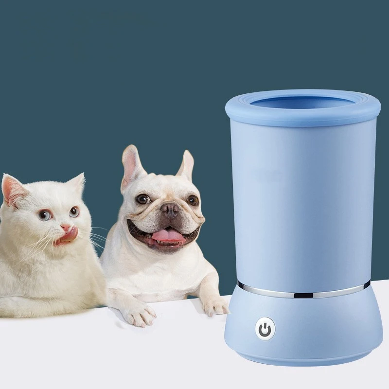 hit productFactory Wholesale Hot Sales Pet Paw Clean Foot Wash Cup Charge Portable Automatic Dog Paw Cleaner Machine With Silico